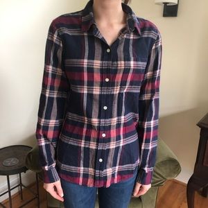 Lucky Brand Blue and Red Flannel